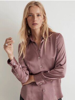 Madewell Dusty Pink Button Up Blouse